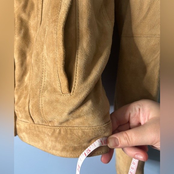 Levi’s tan suede with sherpa lining jacket / S - Picture 7 of 8